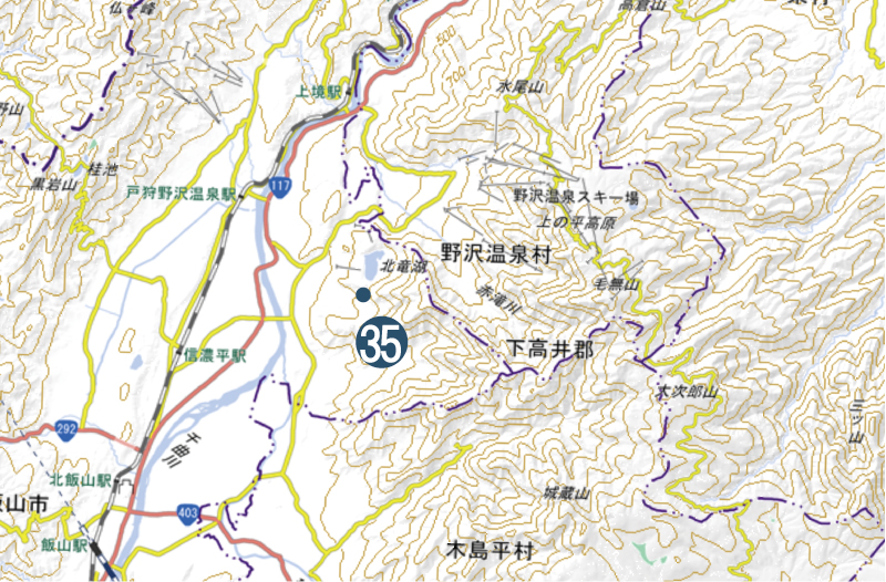 「小菅の里から仰ぎみる妙高山」の撮影マップ